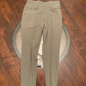 Style & Co Zip Skinny Pants Olive Mid Rise Size PM